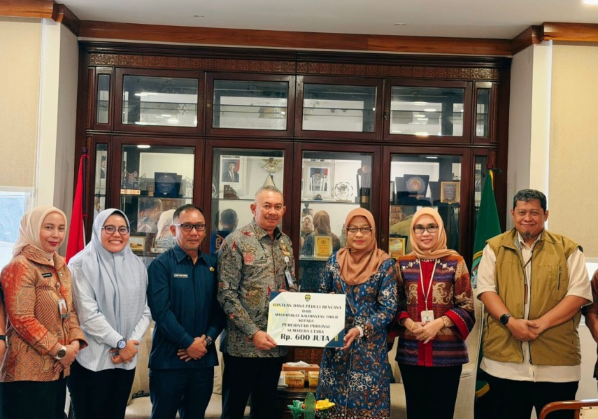 Solidaritas Antar Daerah, Kaltim Bantu Korban Bencana di Sumut Rp 600 Juta