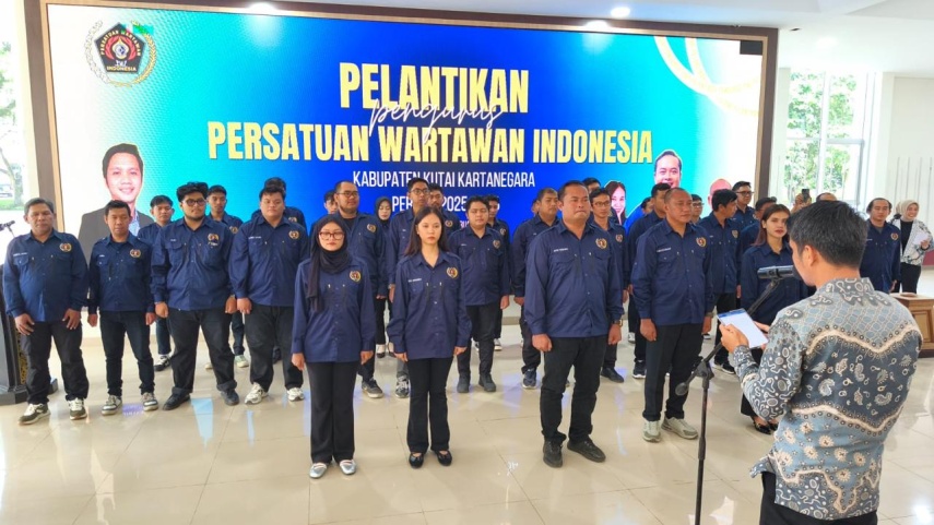 Pengurus PWI Kukar 2025–2028 Resmi Dilantik, Perkuat Profesionalisme Wartawan
