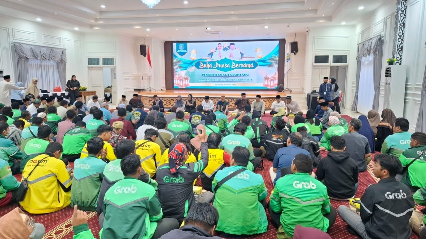 Gelar Buka Bersama, Pemkot Bontang Ajak Ojol Pererat Silaturahmi di Bulan Ramadan