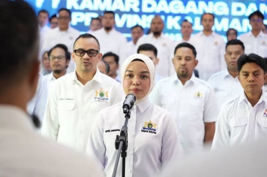 Keponakan Gubernur Rudy Mas'ud Putri Amanda Resmi Dilantik Jadi Ketua Umum Kadin Kaltim di IKN