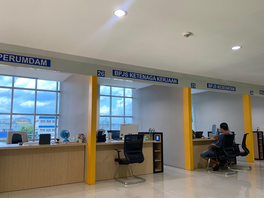 Hari Pertama Kerja Pasca Lebaran, Puluhan Loket Pelayanan di MPP Samarinda Terpantau Masih Kosong