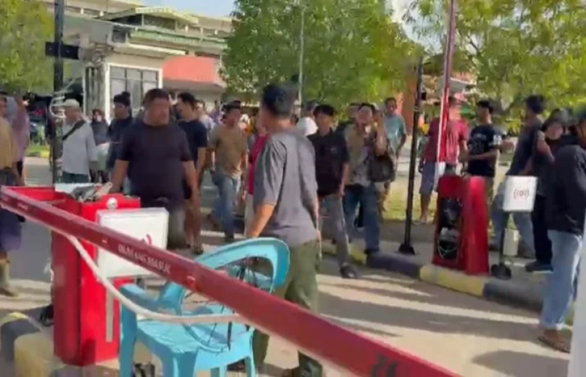 Polisi Selidiki Dugaan Perusakan Portal E-Parking Pasar Adji Dilayas Berau