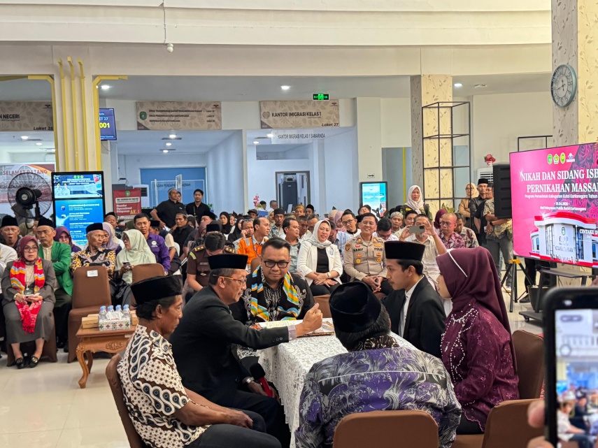 63 Pasangan Ikut Sidang Isbat dan Nikah Massal di MPP Kukar