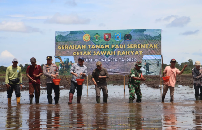 Kaltim Kejar Target Kedaulatan Pangan, Gerakan Tanam Serempak Dimulai di 4 Kabupaten