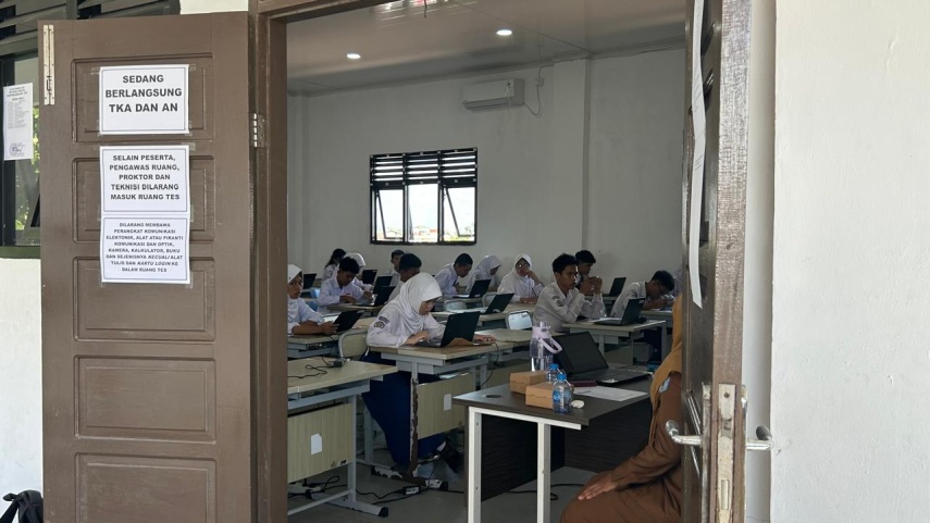 Gangguan Internet Warnai Pelaksanaan TKA di SMPN 2 Bontang