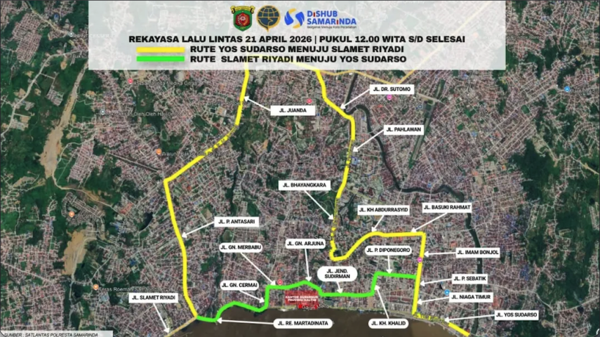 Cara Antisipasi Kemacetan Selama Aksi 21 April, Begini Petunjuk dari Dishub dan Satlantas Polresta Samarinda