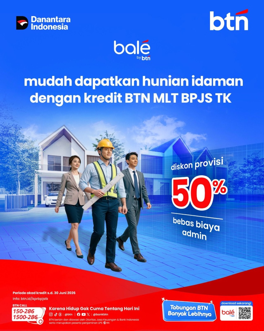Harga Rumah Terus Naik, BPJS Ketenagakerjaan Berikan Solusi KPR Bunga Ringan bagi Pekerja