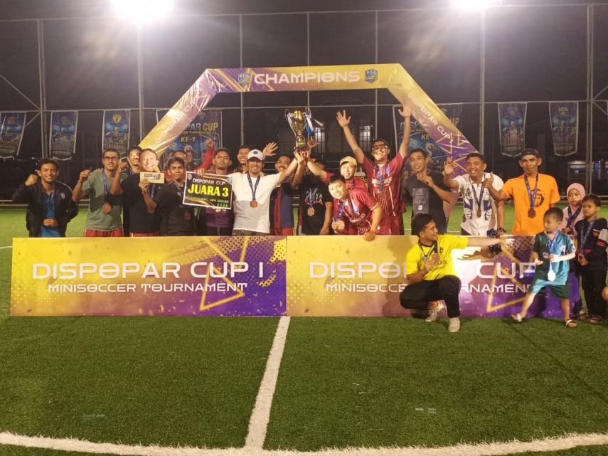 Bekuk Setda FC 2 Gol Tanpa Balas, Disdikbud Bontang Raih Juara Tiga Pada Ajang Dispopar Cup Ke-1