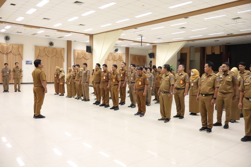 Apel Pagi Dispopar Bontang, Eko Mashudi Singgung Pelayanan dan Administrasi