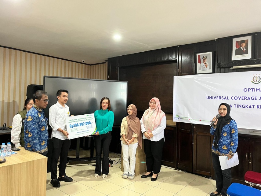 Gelar Sosialisasi Bareng Ketua RT, BPJS Ketenagakerjaan Balikpapan Serahkan Santunan Rp198 Juta
