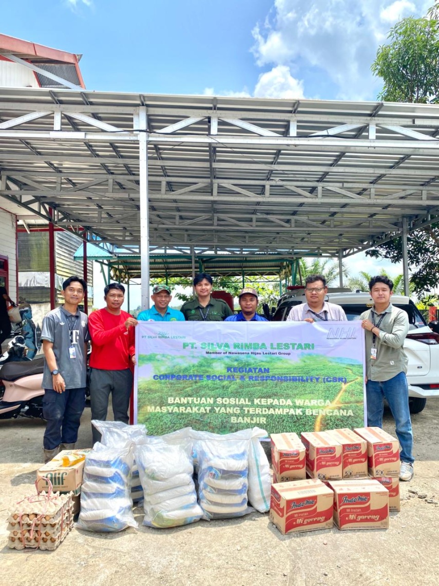 PT Silva Rimba Lestari Salurkan Sembako untuk Korban Banjir di 6 Desa Kaltim