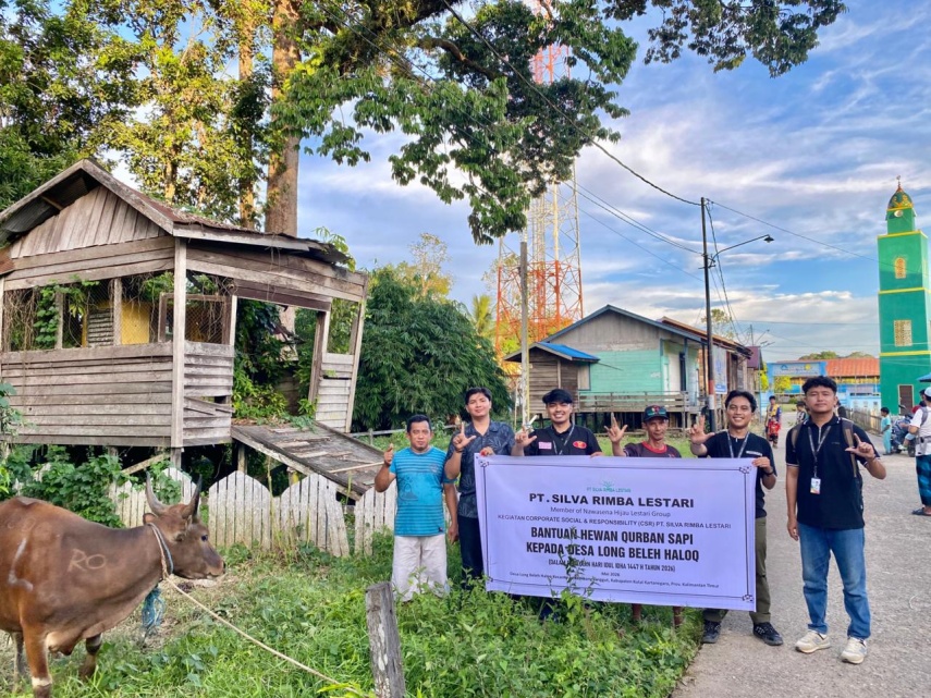 Sambut Iduladha 1447 H, PT Silva Rimba Lestari Salurkan Bantuan Hewan Kurban