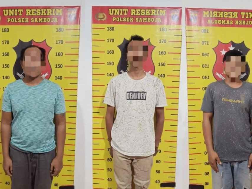 Patungan Beli Sabu dari Samarinda, Tiga Pria Ditangkap Polsek Samboja