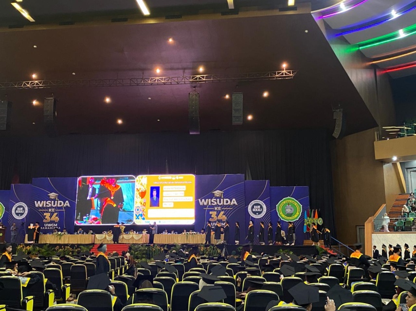 UWGM Samarinda Wisuda 697 Sarjana, Tekankan Lulusan Siap Kerja dan Berjiwa Wirausaha