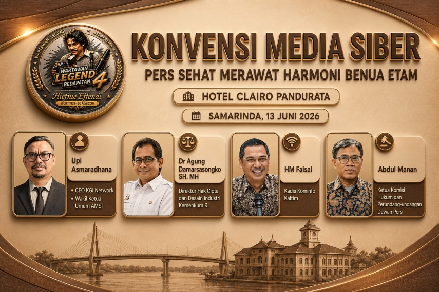 Wartawan Legend Bedapatan ke-4 Gelar Konvensi Media Siber di Samarinda, Bahas Peran Pers Merawat Harmoni di Kaltim