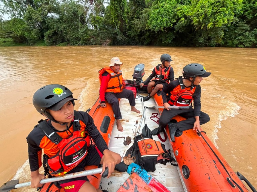 Hari Kedua Pencarian Pemuda Terseret Arus di Sungai Melenyu Kutai Timur Masih Nihil