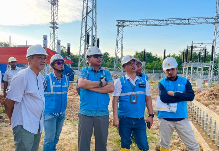 PLN UIP KLT Tinjau Proyek GI dan SUTT 150 kV Bontang Lestari Guna Kejar Target