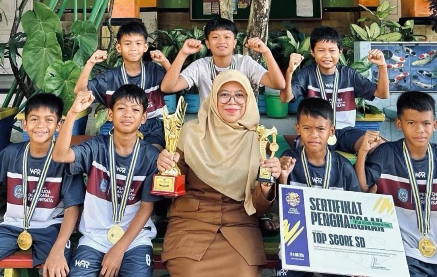 SDN 011 Bontang Selatan Juara I Festival Futsal Dispopar 2026