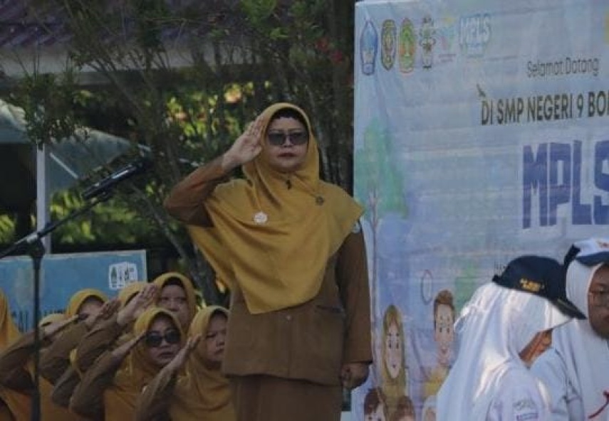 MPLS SMPN 9 Bontang Dimulai, Kepala Sekolah Ajak Siswa Baru Cepat Beradaptasi