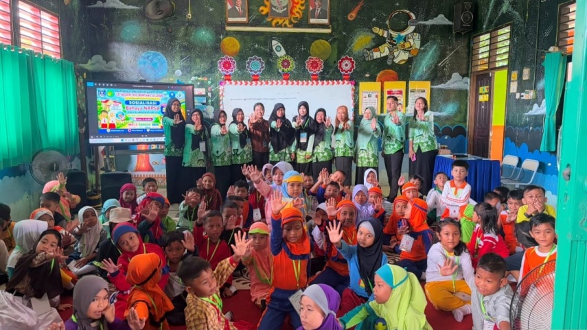 Hari Keempat MPLS Ramah, SDN 002 Bontang Selatan Bekali Siswa Pengetahuan Bahaya NAPZA Bersama BNN