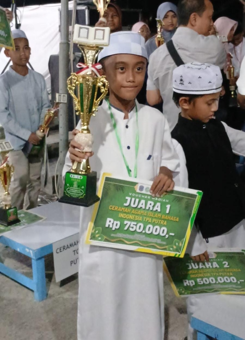 Siswa SDN 006 Bontang Selatan Juara I Lomba Ceramah Islam FASI XIII Kota Bontang