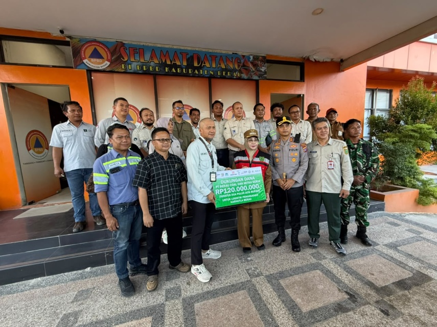 Atasi Karhutla, Gabungan Perusahaan Swasta Salurkan Bantuan Logistik Rp 120 Juta untuk Satgas Berau