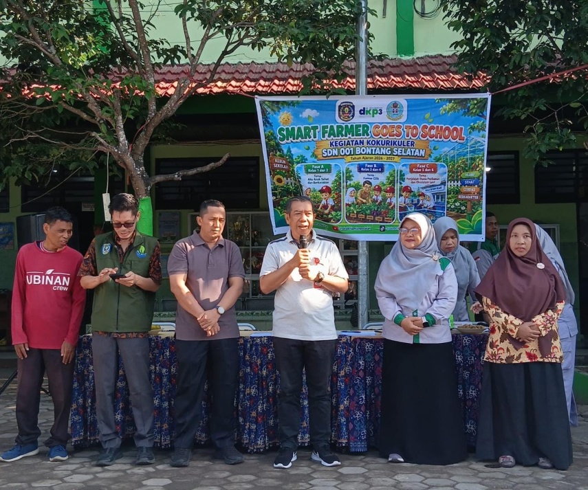 MoU dengan DKP3, SDN 001 Bontang Selatan Perkuat Pembelajaran Kontekstual Lewat Smart Tani Go To School
