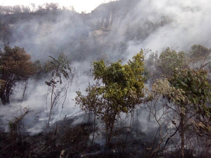 Kabut Asap Mulai Bayangi Kukar, Titik Api Terus Dipantau