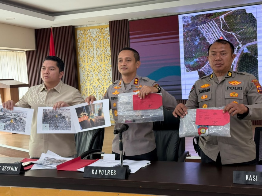 Polres Berau Tangkap Pelaku Pembakaran Lahan 12 Hektare di Pulau Derawan