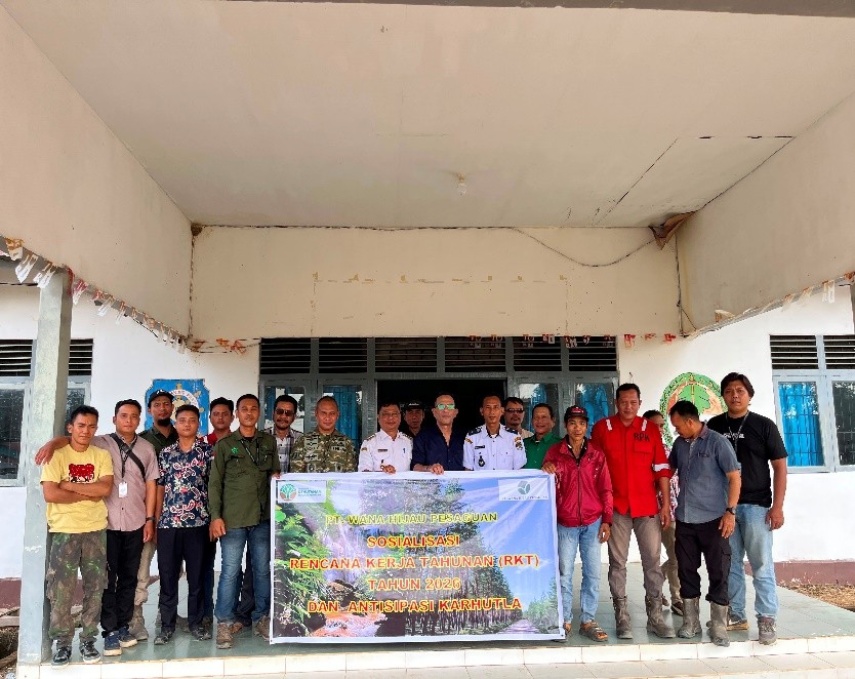 PT Wana Hijau Pesaguan Gelar Sosialisasi RKT di 3 Kecamatan