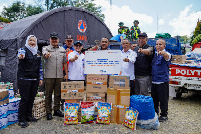 Dari Pangan hingga Sanitasi, PT Pupuk Kaltim Salurkan Bantuan Kemanusiaan untuk Korban Gempa NTT
