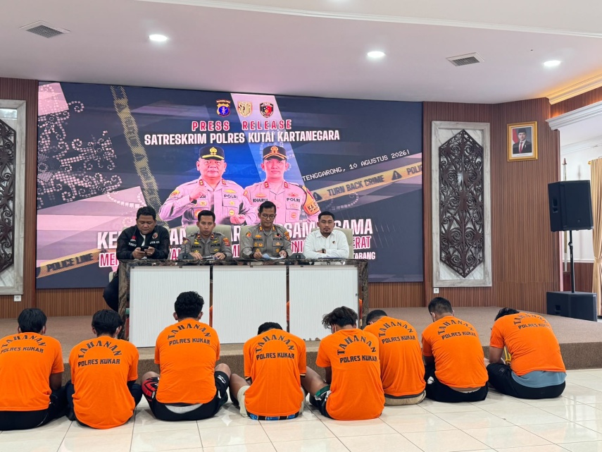 Sembilan Pemuda Tersangka Pengeroyokan di Tabang Ditangkap di Tiga Lokasi Berbeda