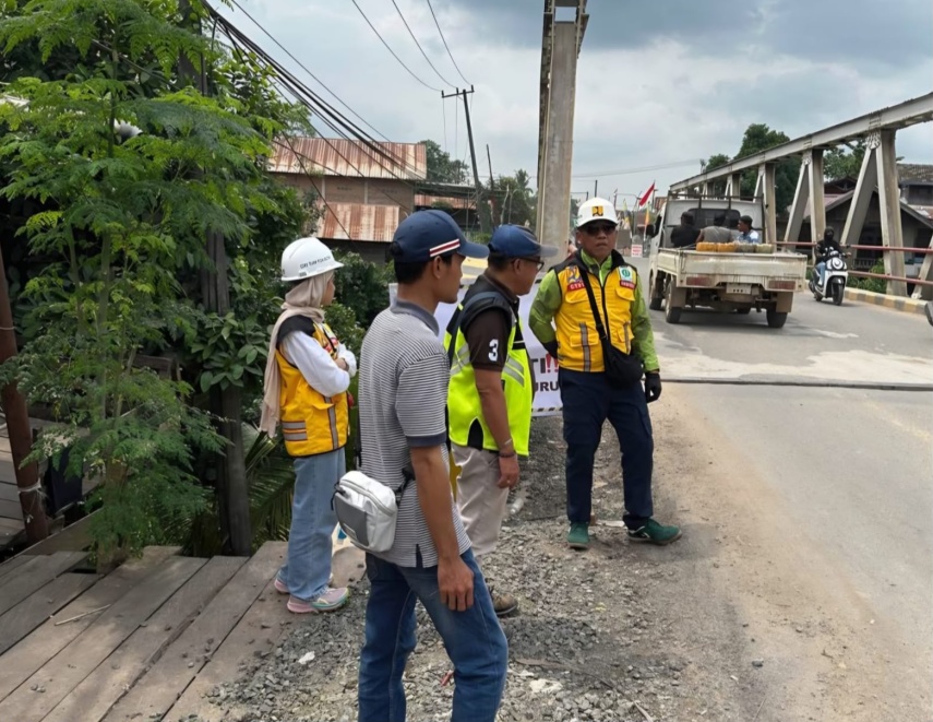 Jembatan Lembak Akan Ditutup Total, BBPJN Siapkan Jalur Alternatif