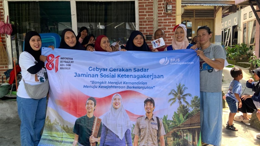 Gebyar Gerakan Sadar Jaminan Sosial Hadir di RT 7 Kelurahan Damai, Perluas Perlindungan Pekerja Balikpapan