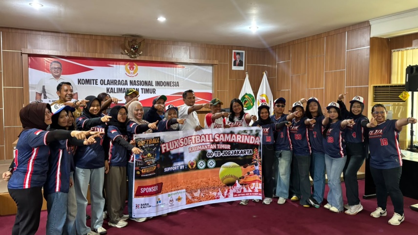 Lepas Kontingen Menuju Kejurnas, Perbasasi Kaltim Dorong Regenerasi Atlet Softball Putri untuk Kembali ke Jalur Juara