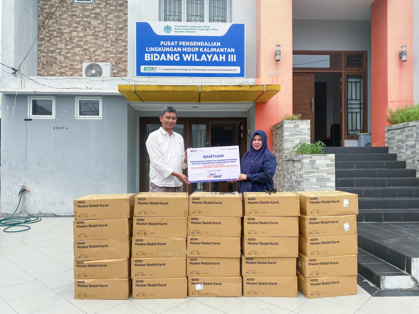 Pupuk Kaltim Perluas Dukungan Penanganan Karhutla, 76.400 Masker Disalurkan ke Sumatera dan Kalimantan