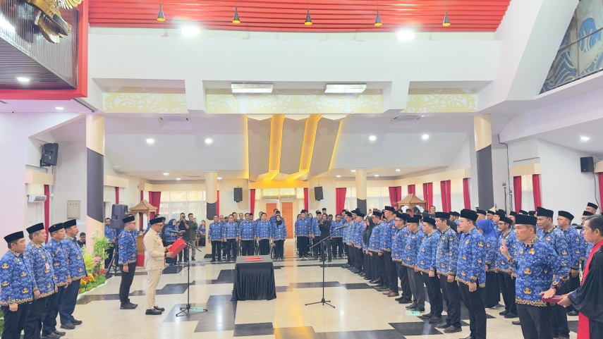 64 Pejabat Dilantik, Bupati Kukar Minta Segera Adaptasi di Jabatan Baru