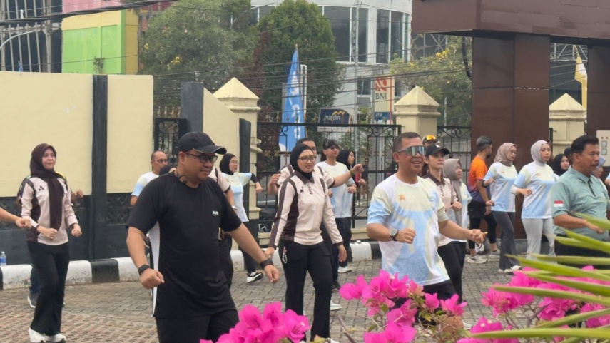 Bupati Aulia Ikuti Easy Run dan Senam, Kejari Kukar Bakal Gelar Tiap Bulan