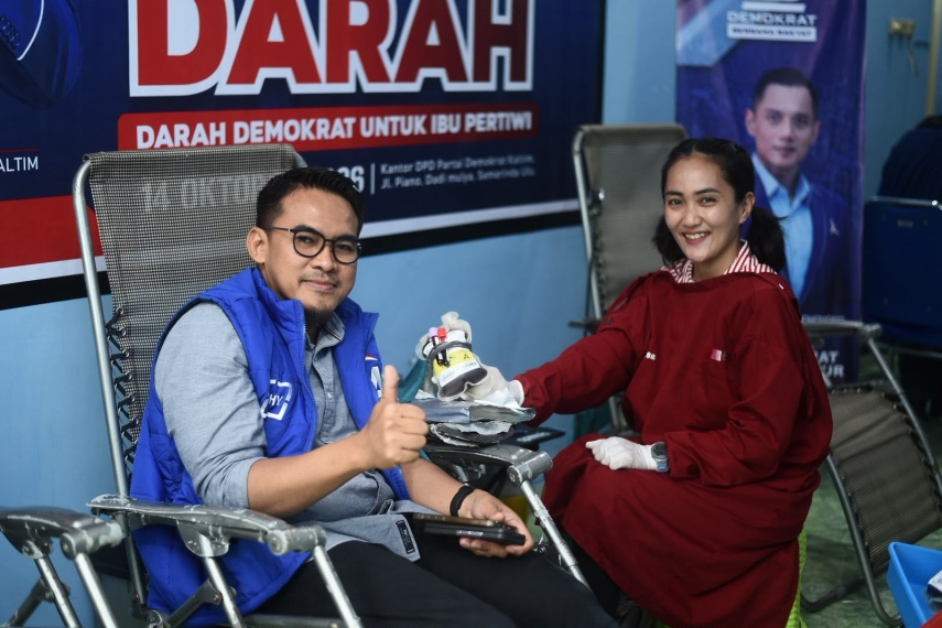 Demokrat Kaltim Gandeng PMI Gelar Aksi Donor Darah, Dorong Solidaritas untuk Sesama