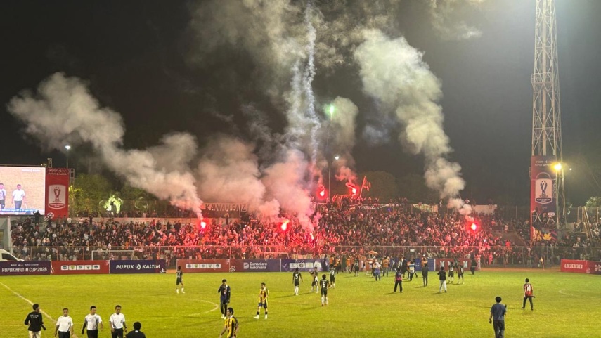 Tumbangkan Bontang Baru 2-0, Tanjung Laut Back to Back Juara Pupuk Kaltim Cup