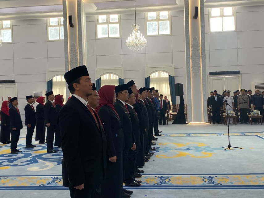 Gubernur Rudy Mas'ud Lantik Sembilan Pejabat Tinggi Pratama, Ini Daftar Nama dan Jabatannya