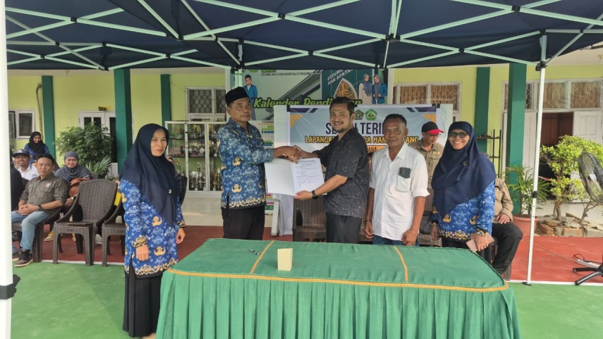 Perkuat Fasilitas Olahraga, Lapangan MAN Bontang Rampung Dibenahi