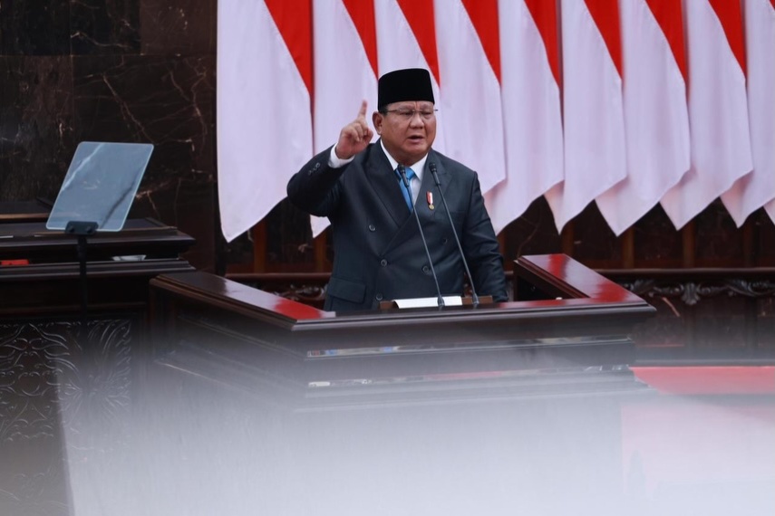 Jawab Kritik Kabinet Gemuk, Prabowo: Luas Indonesia Sebesar 30 Negara Eropa